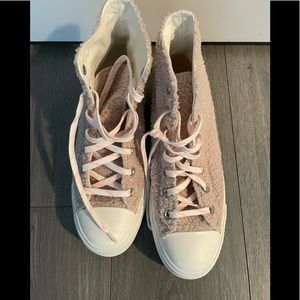 Converse CTAS Lift Hi Cozy Club Farro/Egret/Black